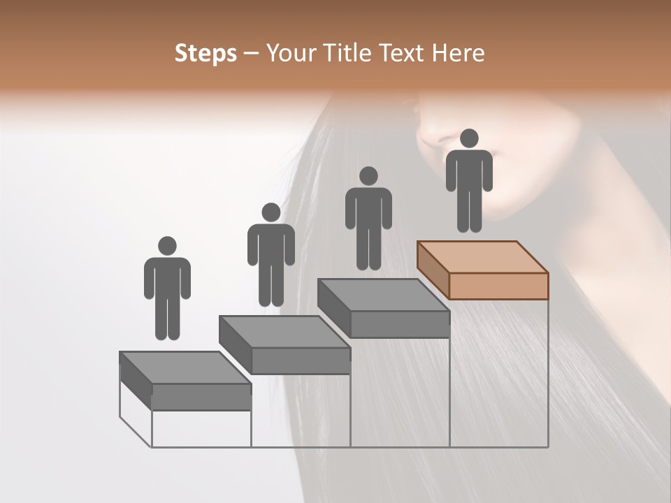A Woman With Long Black Hair Powerpoint Template PowerPoint Template