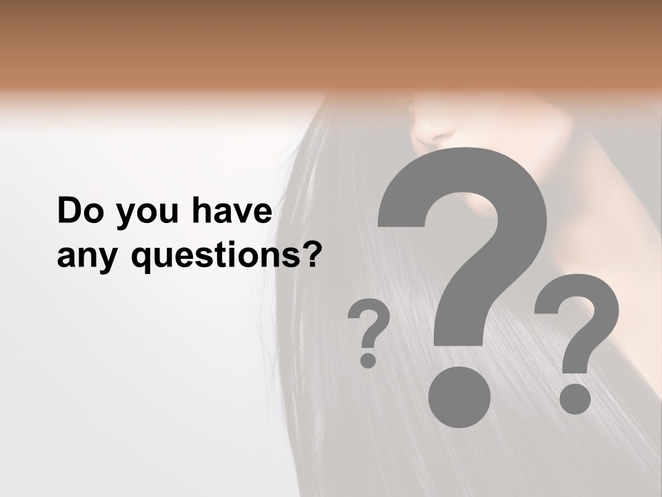 A Woman With Long Black Hair Powerpoint Template PowerPoint Template