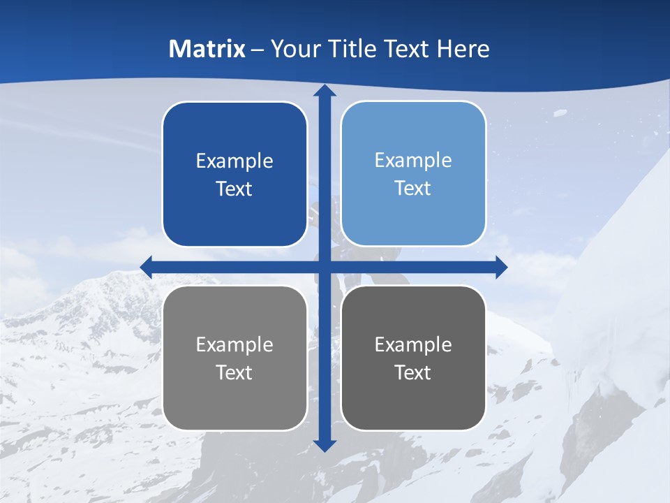 A Person On A Snowboard Jumping Over A Snowy Mountain PowerPoint Template