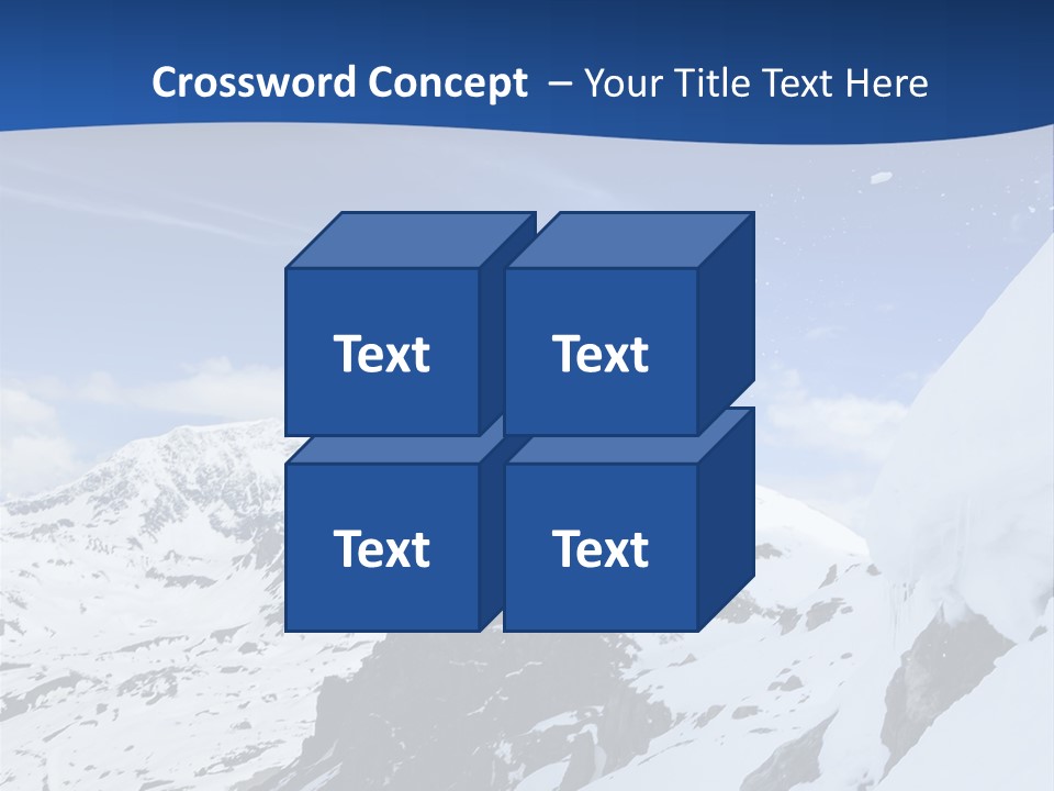 A Person On A Snowboard Jumping Over A Snowy Mountain PowerPoint Template