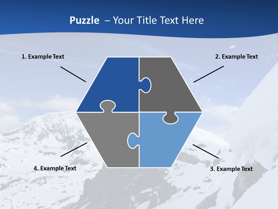 A Person On A Snowboard Jumping Over A Snowy Mountain PowerPoint Template