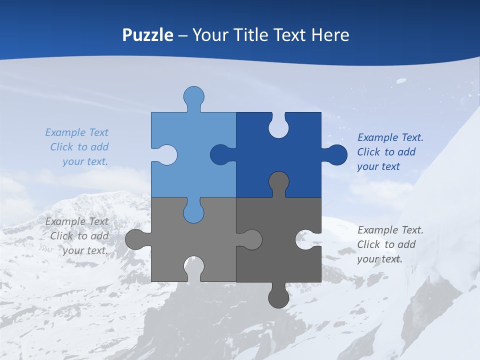 A Person On A Snowboard Jumping Over A Snowy Mountain PowerPoint Template