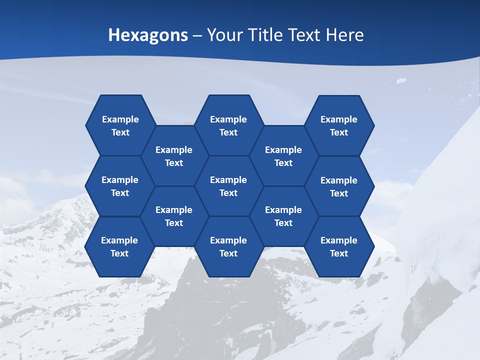 A Person On A Snowboard Jumping Over A Snowy Mountain PowerPoint Template