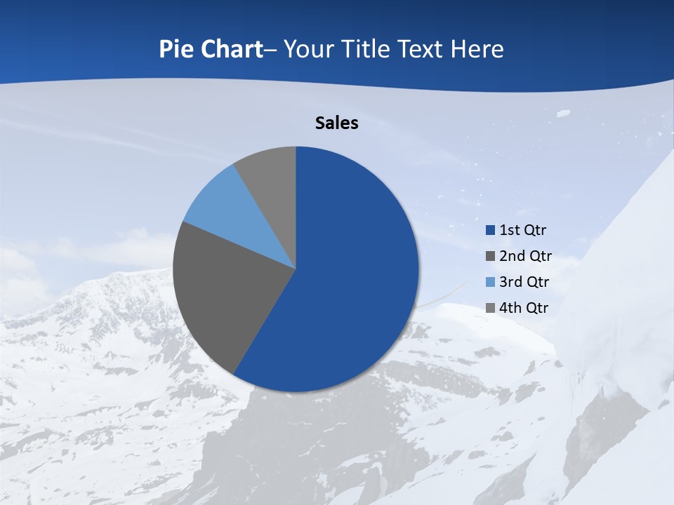 A Person On A Snowboard Jumping Over A Snowy Mountain PowerPoint Template