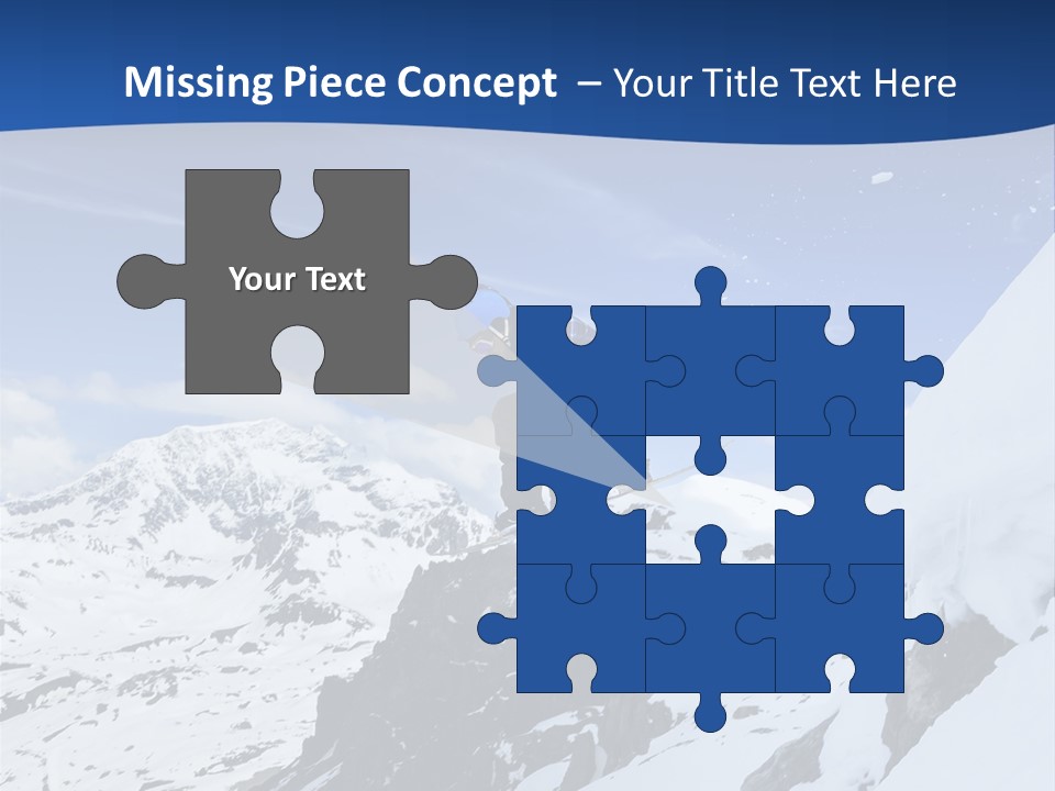 A Person On A Snowboard Jumping Over A Snowy Mountain PowerPoint Template