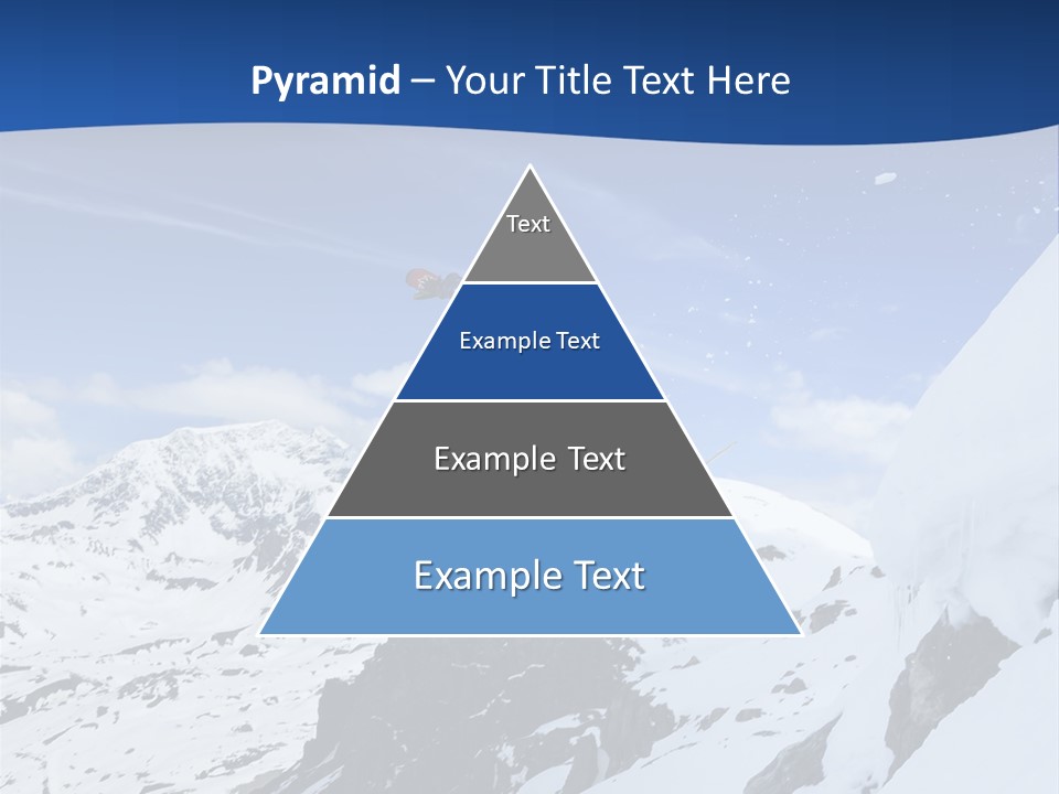 A Person On A Snowboard Jumping Over A Snowy Mountain PowerPoint Template