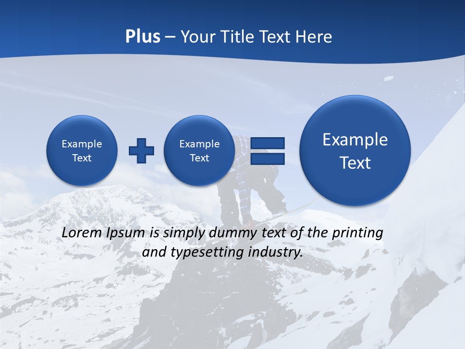 A Person On A Snowboard Jumping Over A Snowy Mountain PowerPoint Template