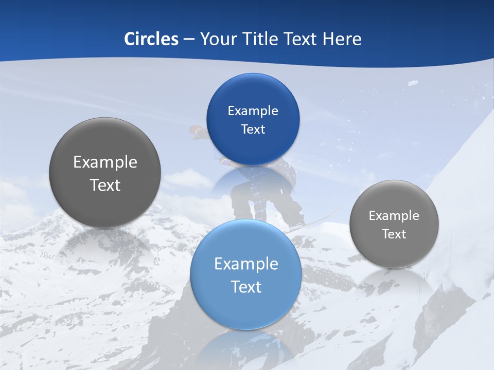 A Person On A Snowboard Jumping Over A Snowy Mountain PowerPoint Template