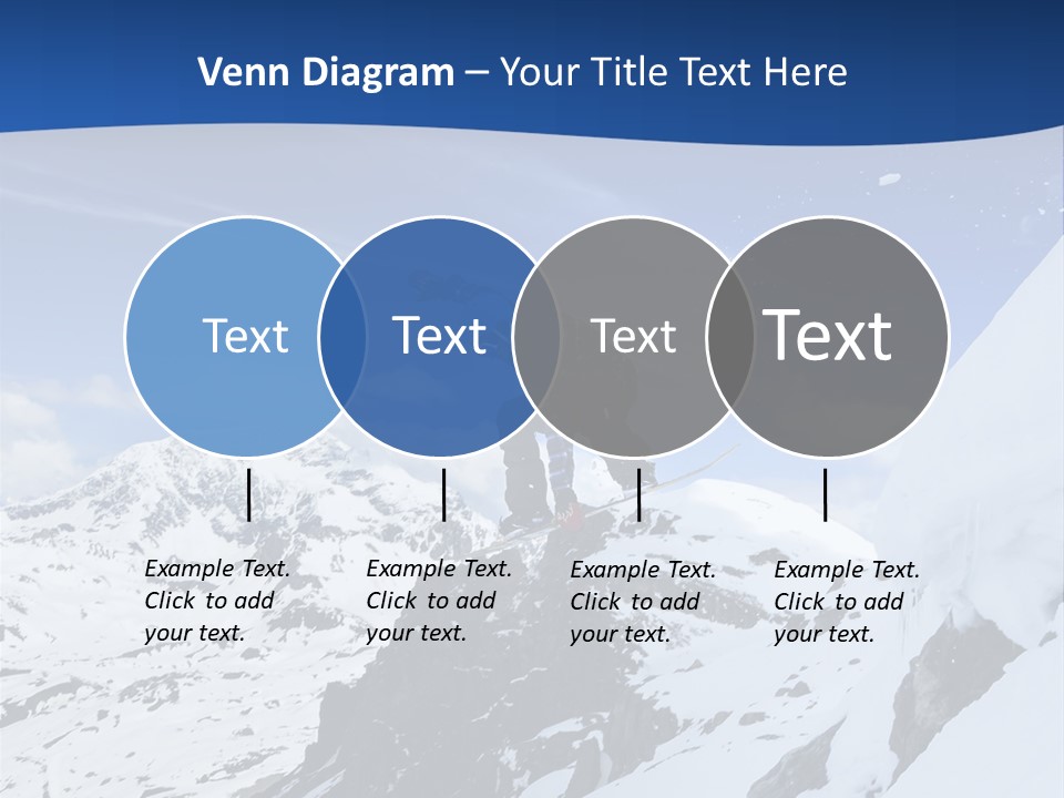 A Person On A Snowboard Jumping Over A Snowy Mountain PowerPoint Template
