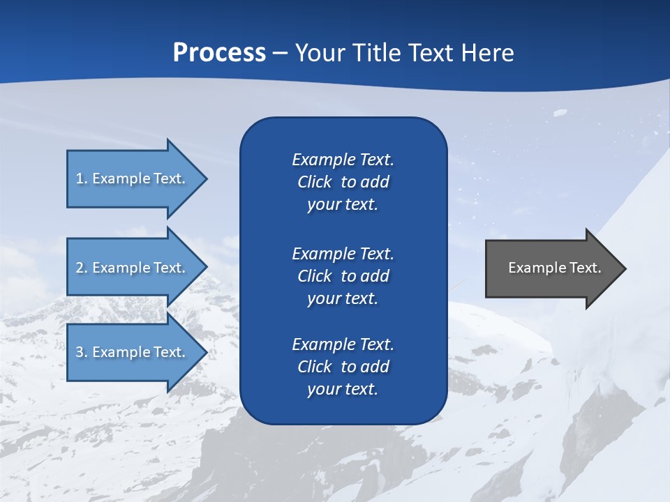 A Person On A Snowboard Jumping Over A Snowy Mountain PowerPoint Template