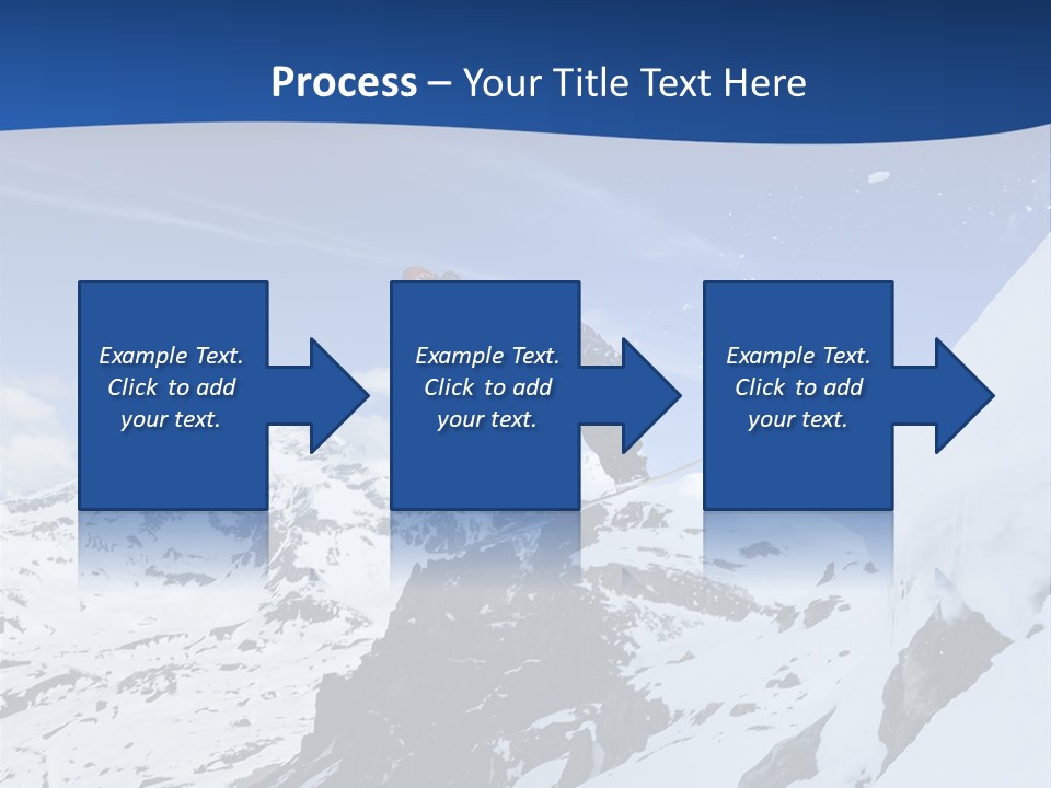 A Person On A Snowboard Jumping Over A Snowy Mountain PowerPoint Template