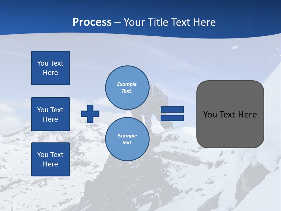 A Person On A Snowboard Jumping Over A Snowy Mountain PowerPoint Template