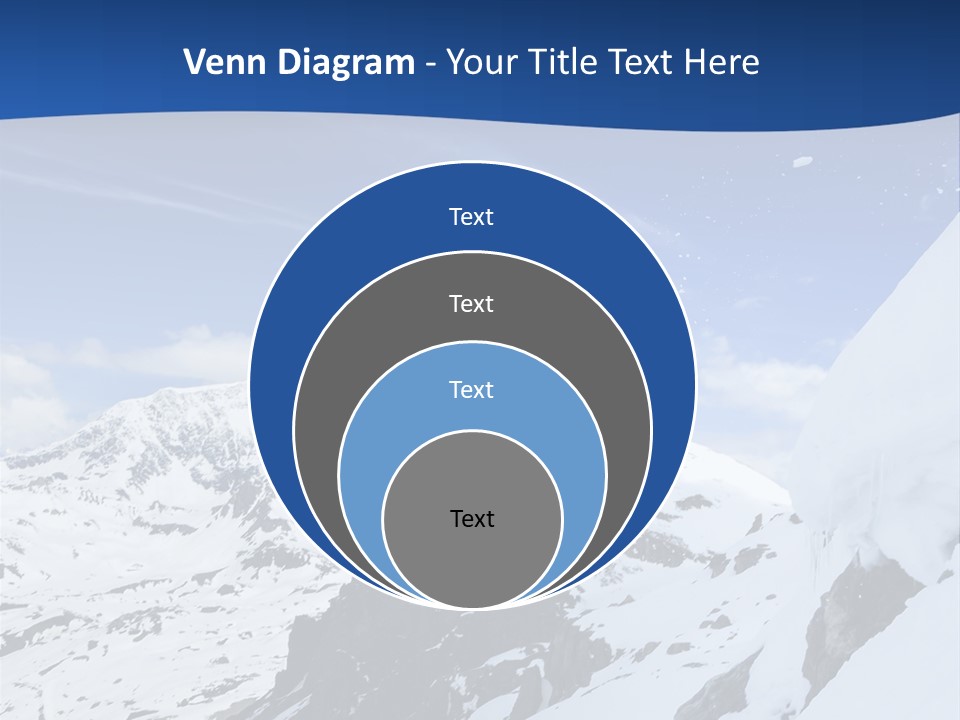A Person On A Snowboard Jumping Over A Snowy Mountain PowerPoint Template