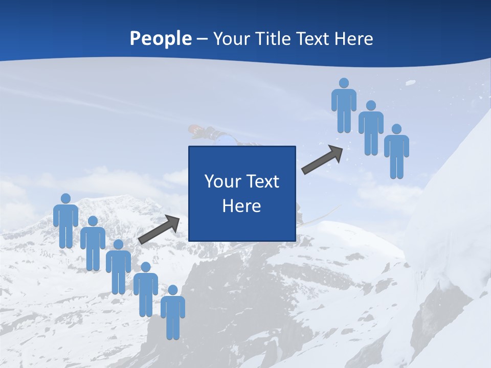 A Person On A Snowboard Jumping Over A Snowy Mountain PowerPoint Template