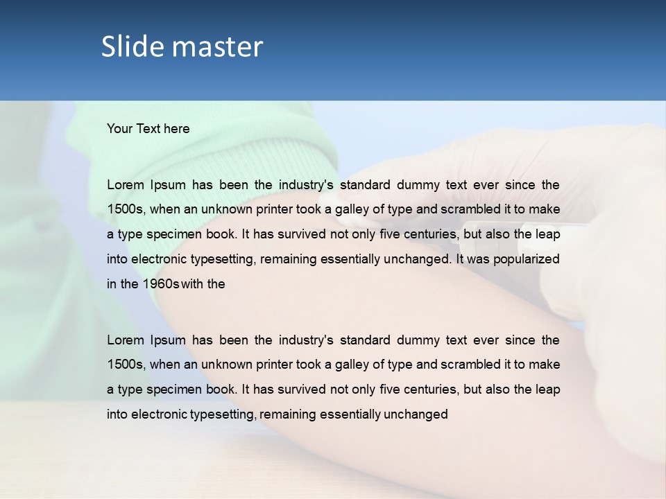 A Person In A Green Shirt Is Holding A Sys PowerPoint Template