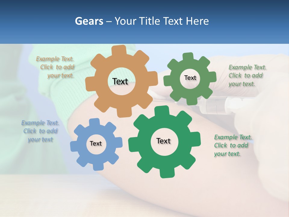 A Person In A Green Shirt Is Holding A Sys PowerPoint Template