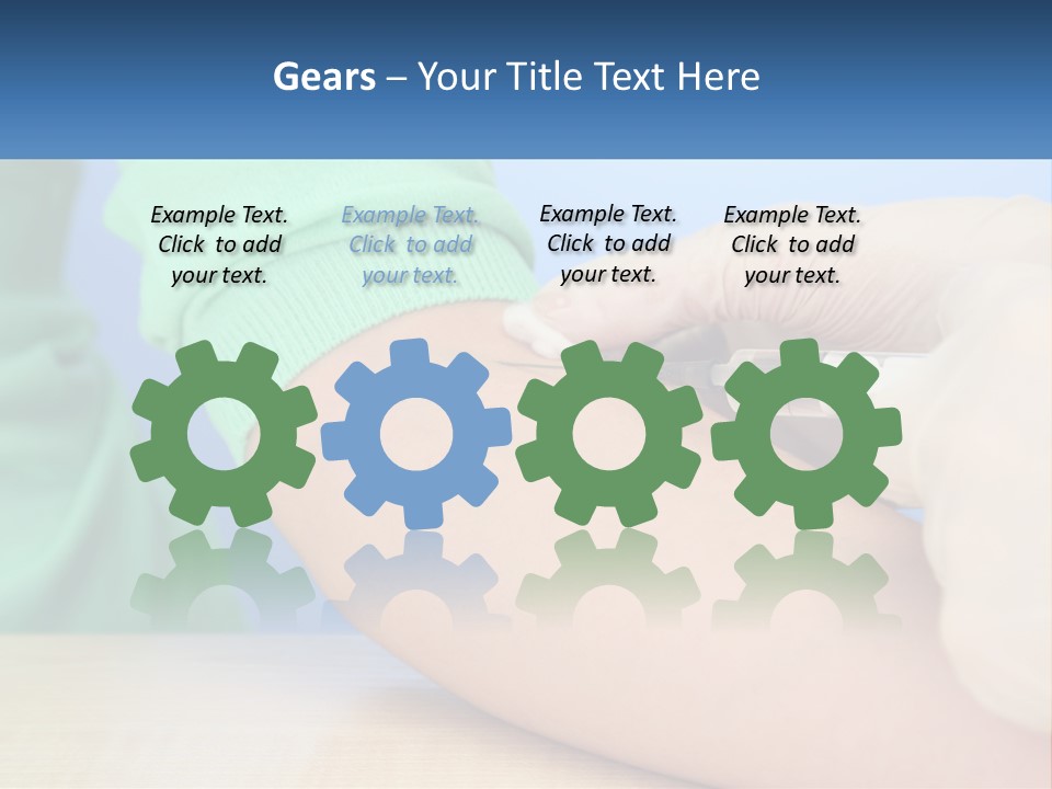 A Person In A Green Shirt Is Holding A Sys PowerPoint Template