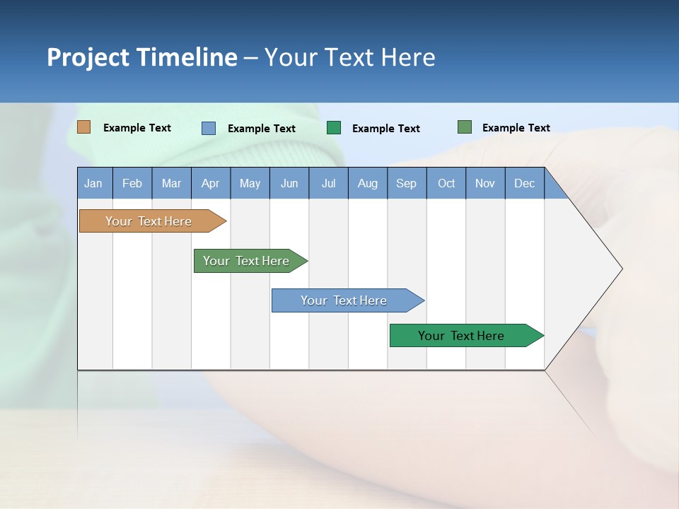 A Person In A Green Shirt Is Holding A Sys PowerPoint Template