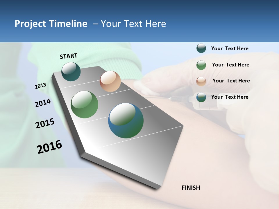 A Person In A Green Shirt Is Holding A Sys PowerPoint Template