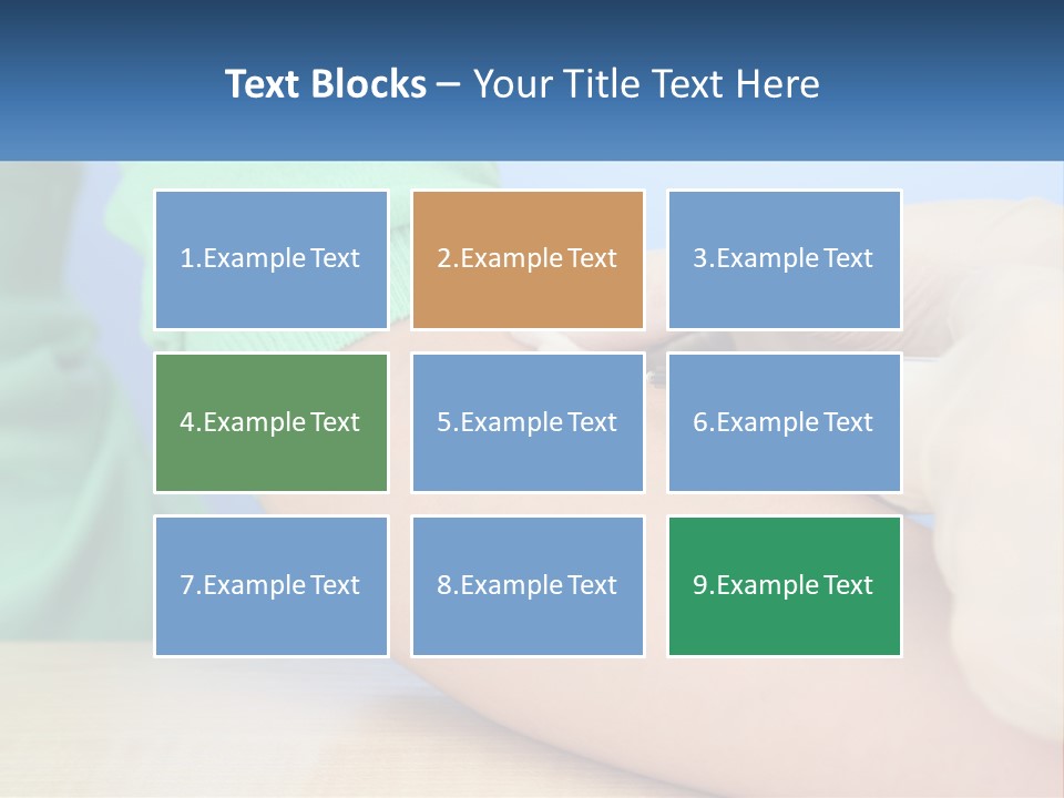 A Person In A Green Shirt Is Holding A Sys PowerPoint Template