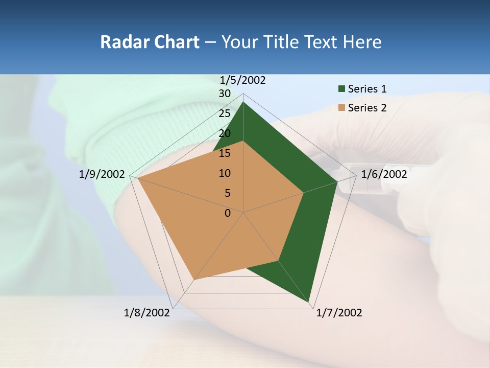 A Person In A Green Shirt Is Holding A Sys PowerPoint Template