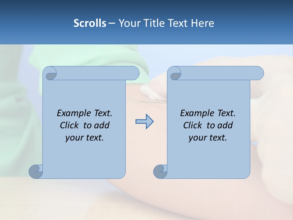 A Person In A Green Shirt Is Holding A Sys PowerPoint Template