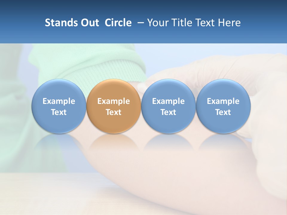 A Person In A Green Shirt Is Holding A Sys PowerPoint Template
