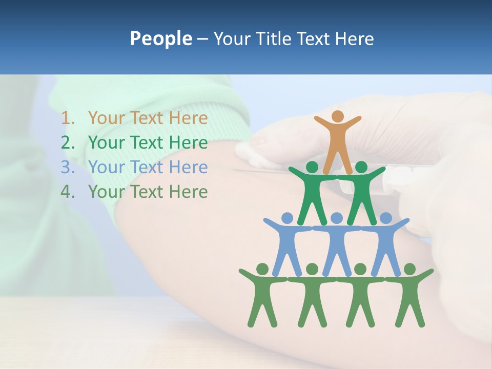 A Person In A Green Shirt Is Holding A Sys PowerPoint Template