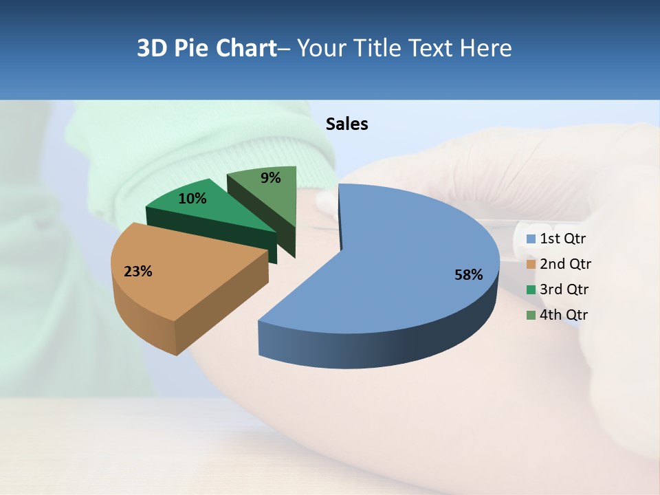 A Person In A Green Shirt Is Holding A Sys PowerPoint Template