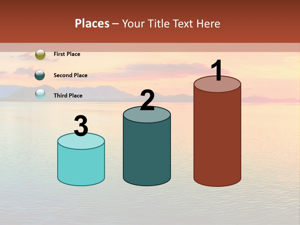 A Beautiful Sunset Over The Ocean Powerpoint Template PowerPoint Template