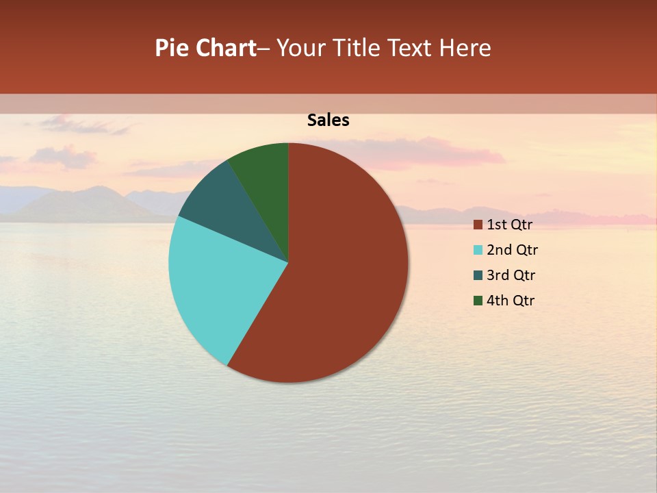 A Beautiful Sunset Over The Ocean Powerpoint Template PowerPoint Template