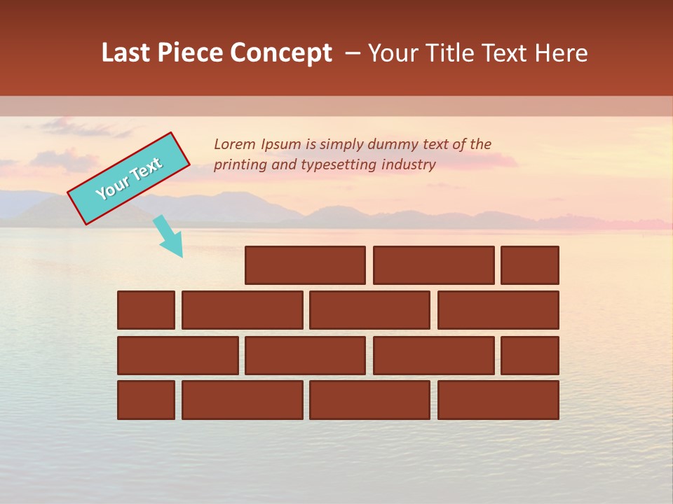 A Beautiful Sunset Over The Ocean Powerpoint Template PowerPoint Template