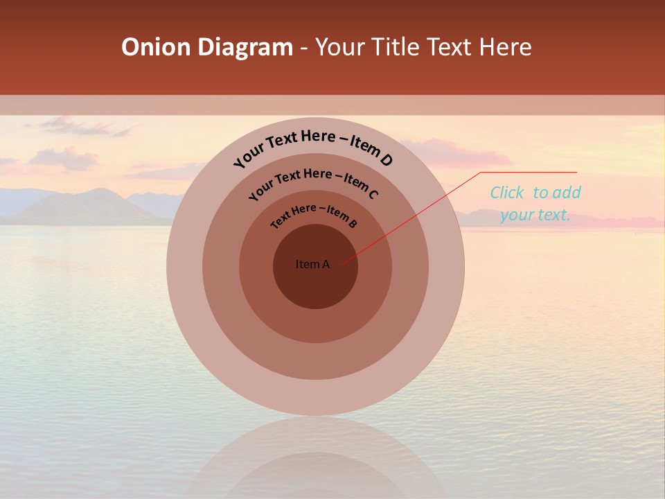 A Beautiful Sunset Over The Ocean Powerpoint Template PowerPoint Template