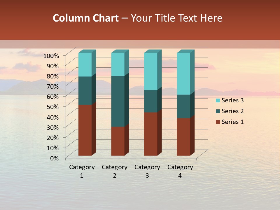 A Beautiful Sunset Over The Ocean Powerpoint Template PowerPoint Template