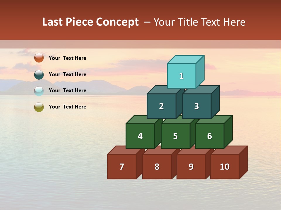 A Beautiful Sunset Over The Ocean Powerpoint Template PowerPoint Template