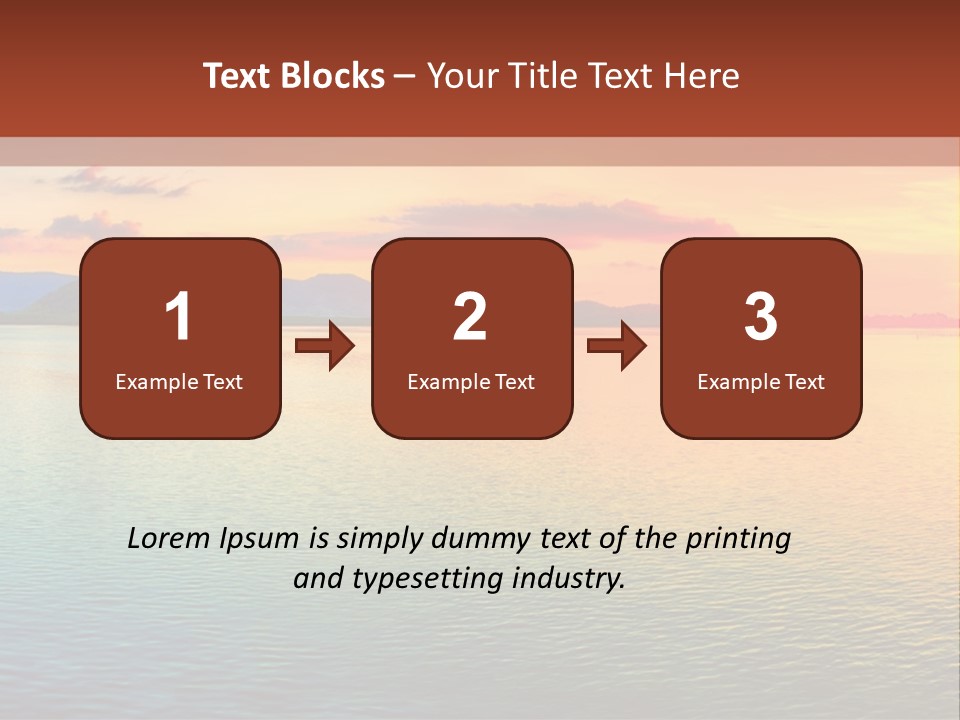 A Beautiful Sunset Over The Ocean Powerpoint Template PowerPoint Template