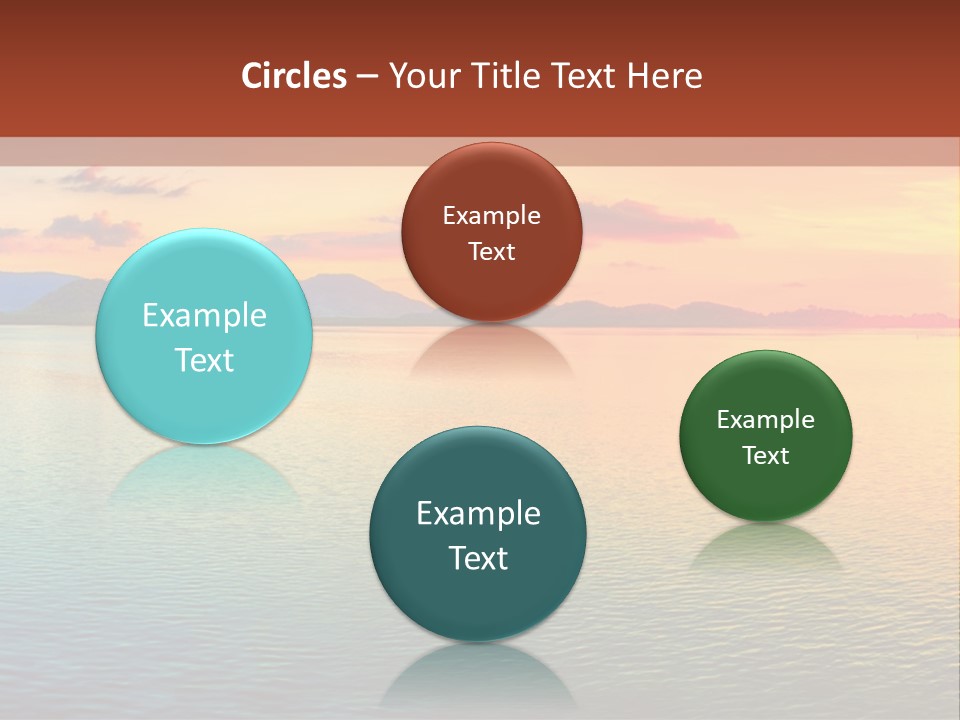 A Beautiful Sunset Over The Ocean Powerpoint Template PowerPoint Template