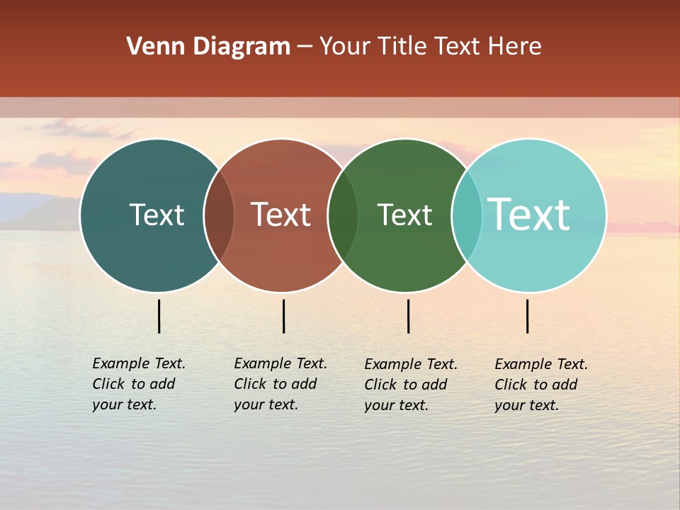 A Beautiful Sunset Over The Ocean Powerpoint Template PowerPoint Template