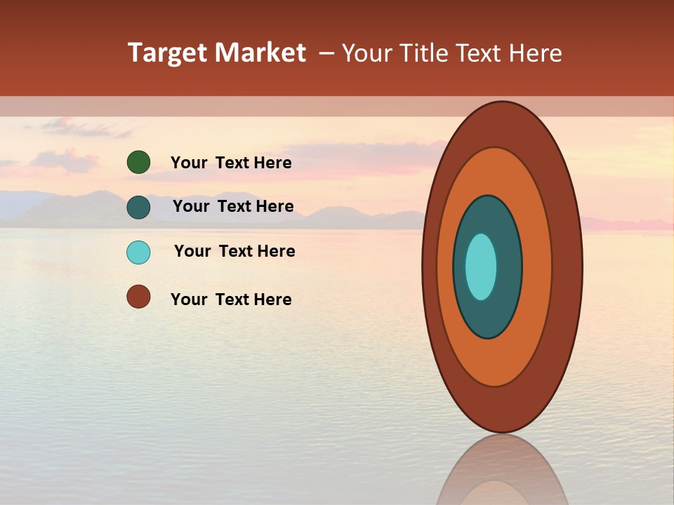 A Beautiful Sunset Over The Ocean Powerpoint Template PowerPoint Template