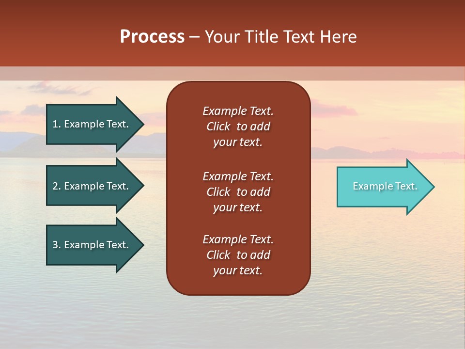 A Beautiful Sunset Over The Ocean Powerpoint Template PowerPoint Template
