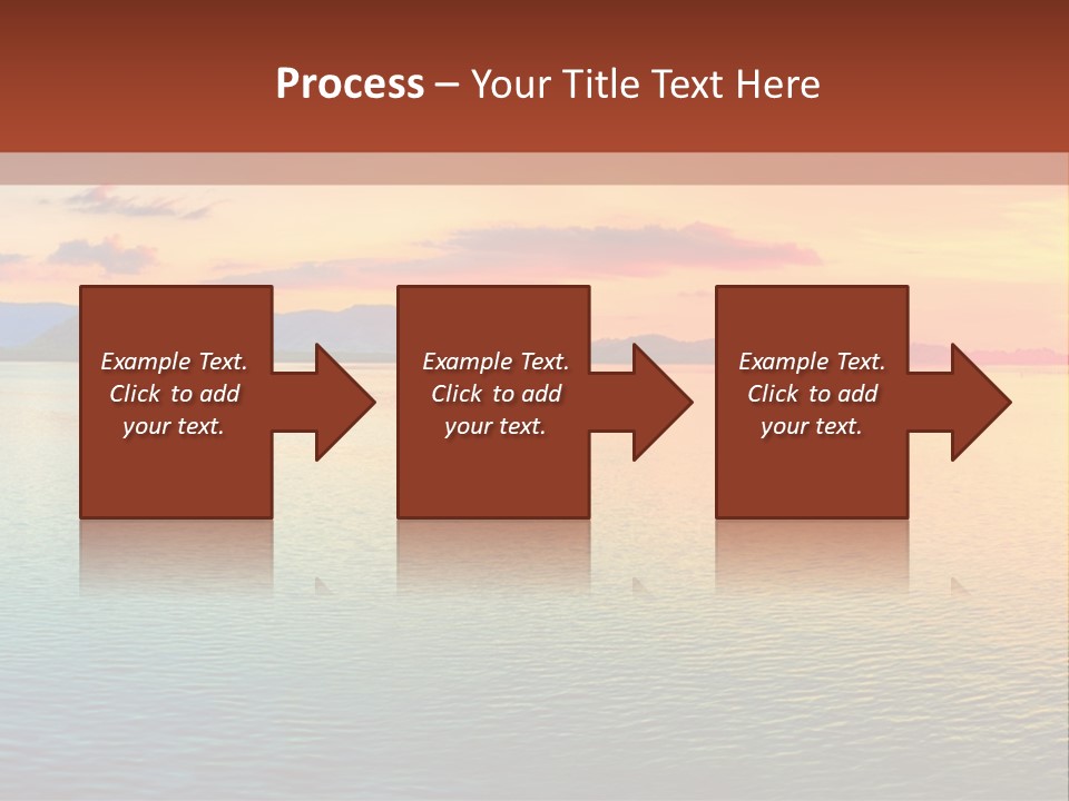 A Beautiful Sunset Over The Ocean Powerpoint Template PowerPoint Template