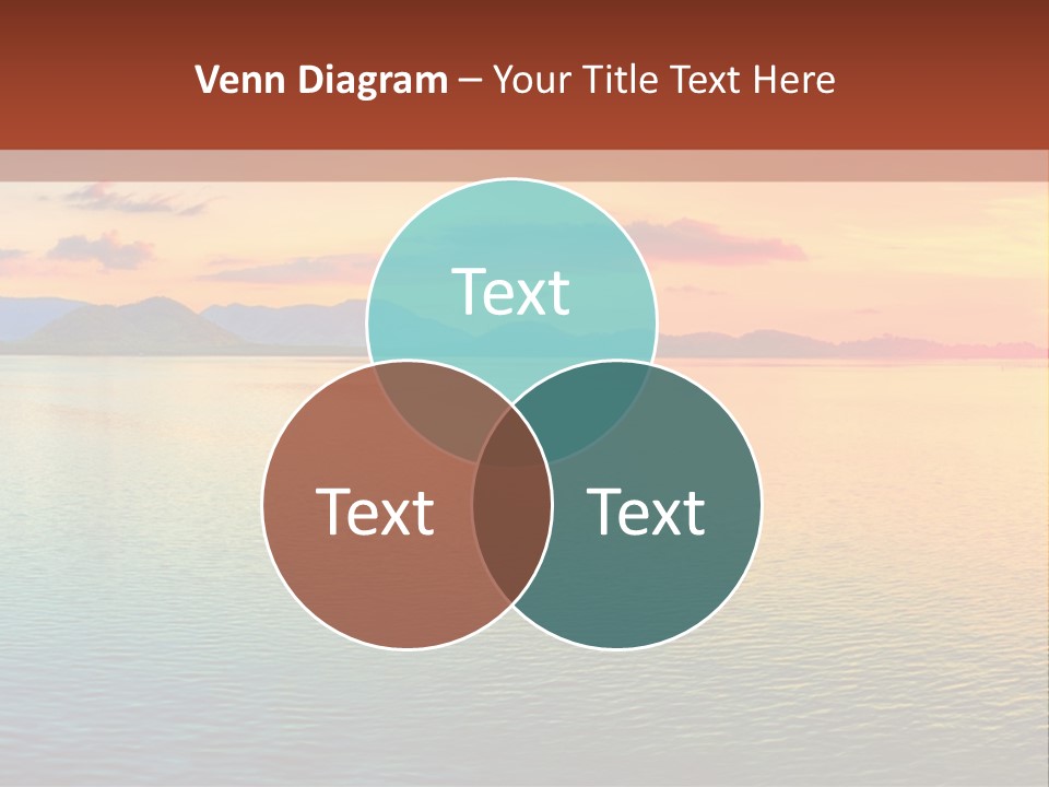 A Beautiful Sunset Over The Ocean Powerpoint Template PowerPoint Template