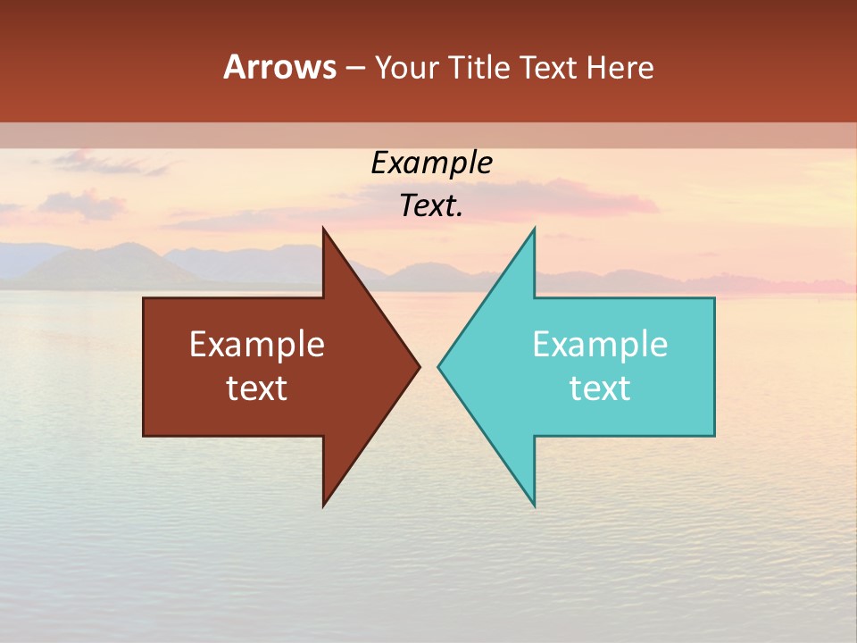 A Beautiful Sunset Over The Ocean Powerpoint Template PowerPoint Template