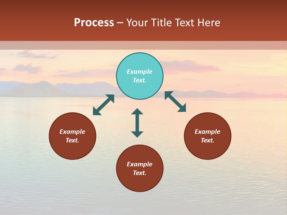 A Beautiful Sunset Over The Ocean Powerpoint Template PowerPoint Template