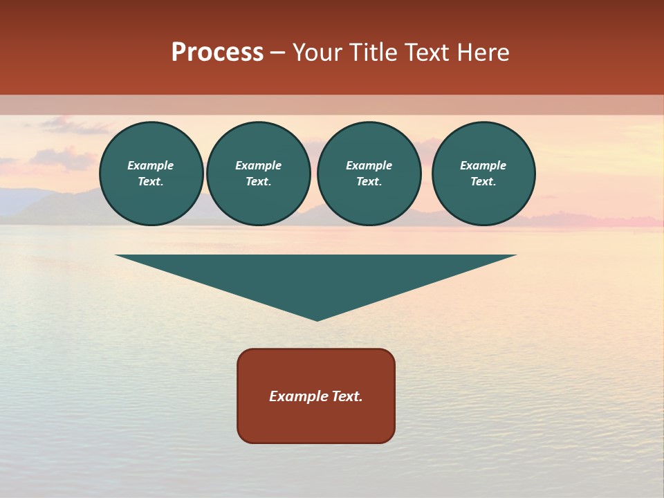 A Beautiful Sunset Over The Ocean Powerpoint Template PowerPoint Template