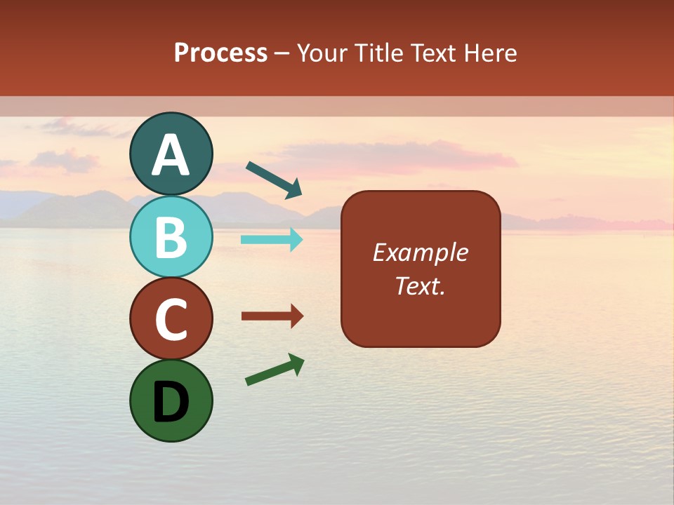 A Beautiful Sunset Over The Ocean Powerpoint Template PowerPoint Template