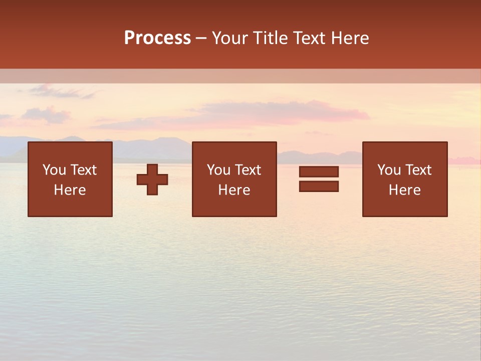 A Beautiful Sunset Over The Ocean Powerpoint Template PowerPoint Template