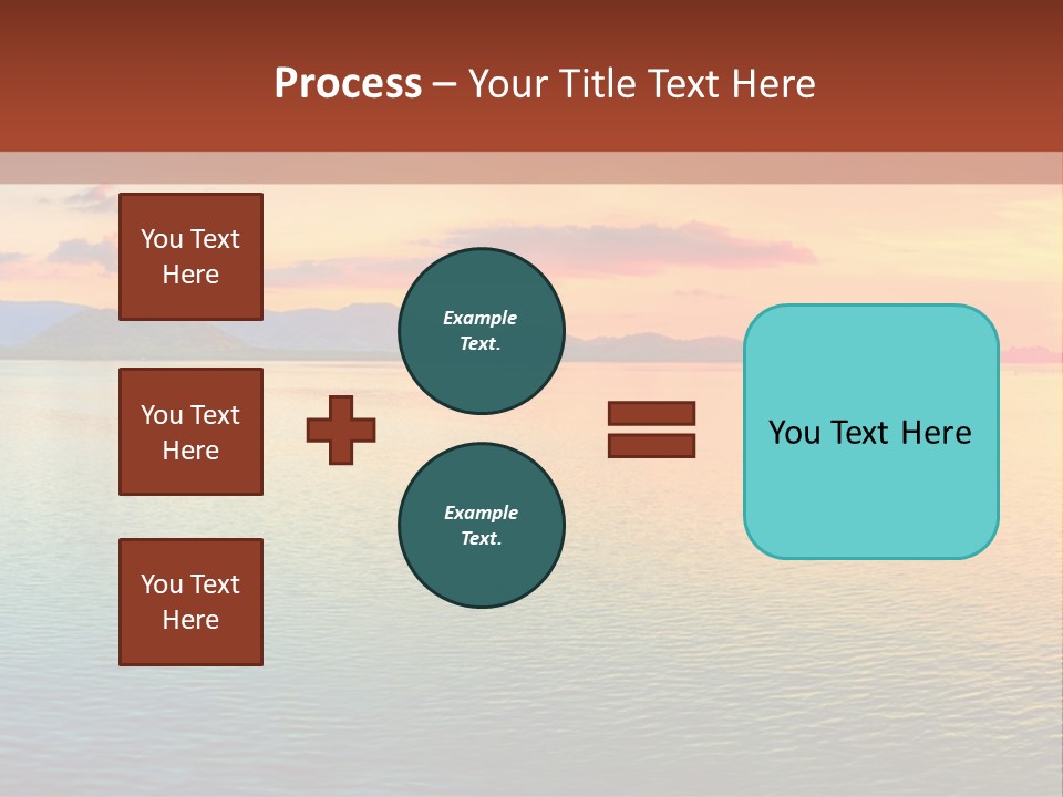 A Beautiful Sunset Over The Ocean Powerpoint Template PowerPoint Template
