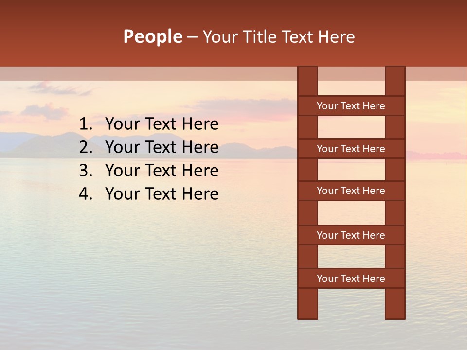A Beautiful Sunset Over The Ocean Powerpoint Template PowerPoint Template