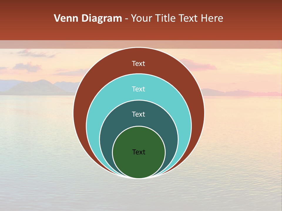 A Beautiful Sunset Over The Ocean Powerpoint Template PowerPoint Template